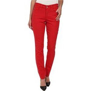 NWT NYDJ Not Your Daughters Jeans CRIMSON Creme CRMRD RED Petite